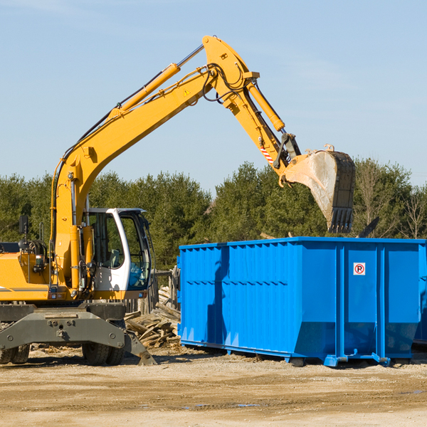 are there any restrictions on where a residential dumpster can be placed in Muskogee County Oklahoma